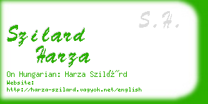 szilard harza business card